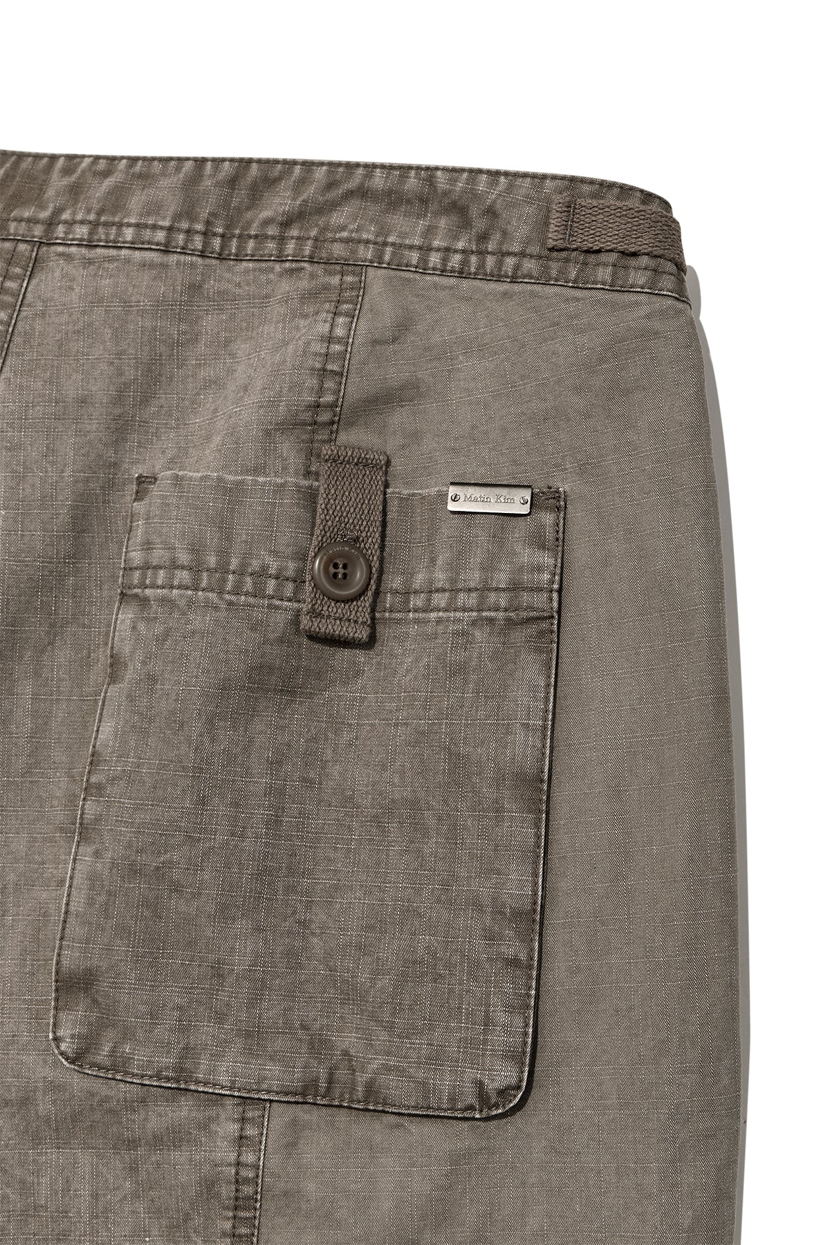 Matin Kim - Patch Point Washed Cotton Pants (Brown) product image 7 | TRAB K-Fashion Australia