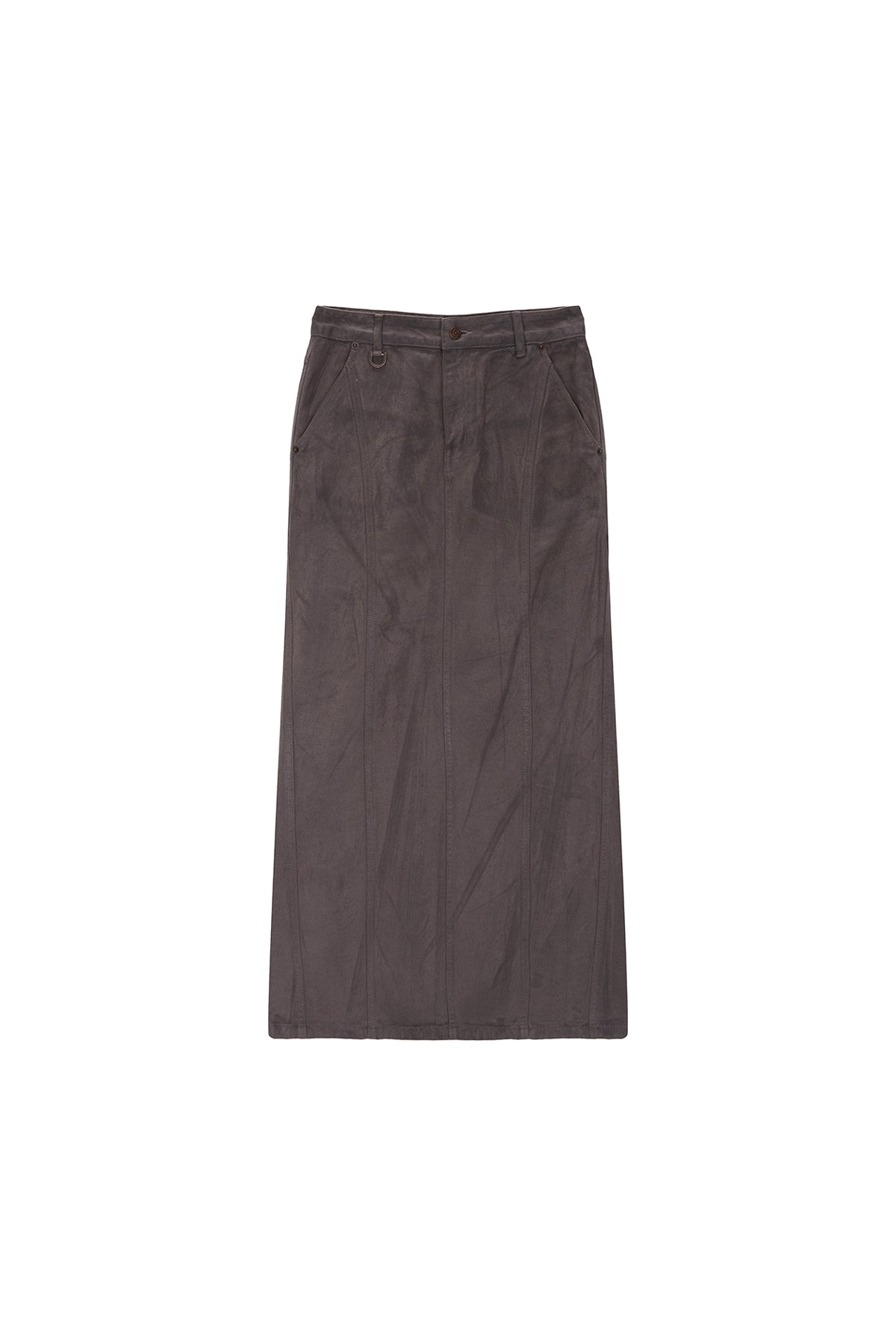 Matin Kim - Wax Coating Denim Skirt (Black) product image 11 | TRAB K-Fashion Australia
