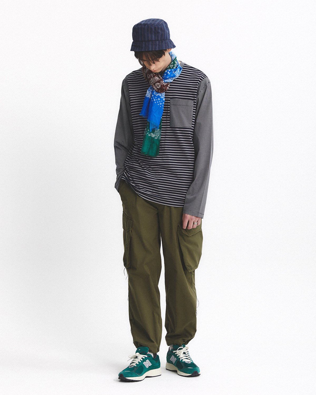 Eastlogue - Strike Bowling L/s T-shirt (Navy & Grey) product image 4 | TRAB K-Fashion Australia