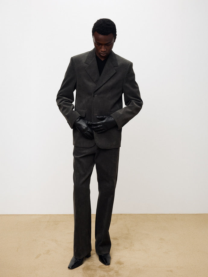 Tonywack - Corduroy Single-Breasted Tailored Jacket (Anthracite) product image 6 | TRAB K-Fashion Australia