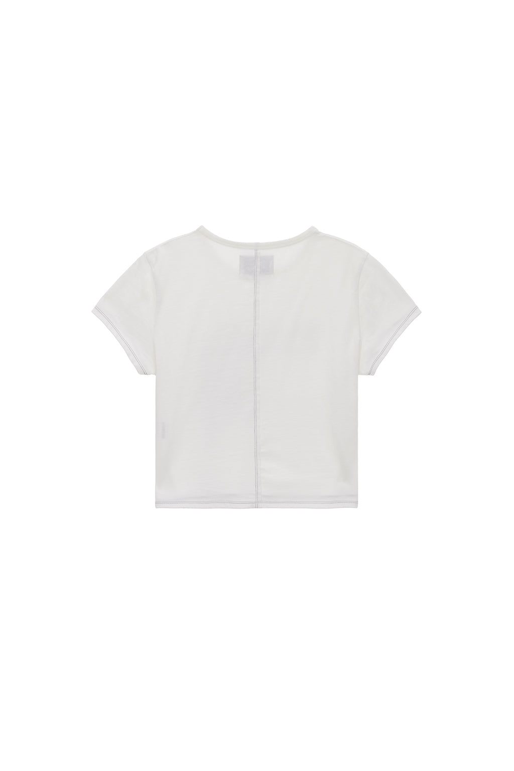 Matin Kim - Matin Shade Logo Crop Top (White) product image 2 | TRAB K-Fashion Australia