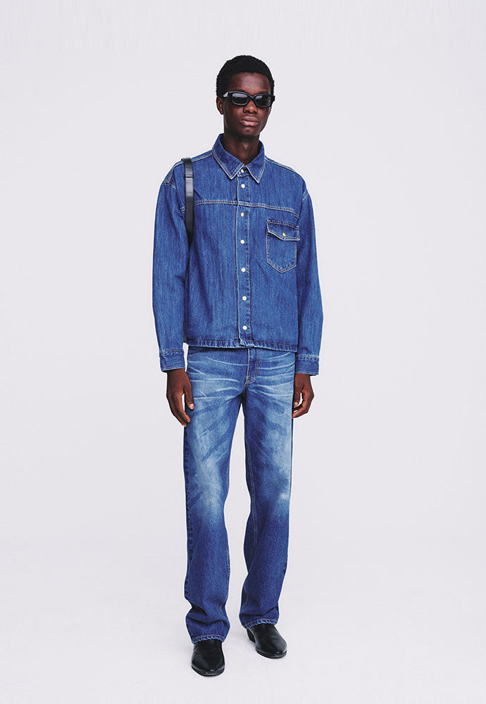 Tonywack - Straight Cut Denim Jeans (Mid Blue) product image 4 | TRAB K-Fashion Australia