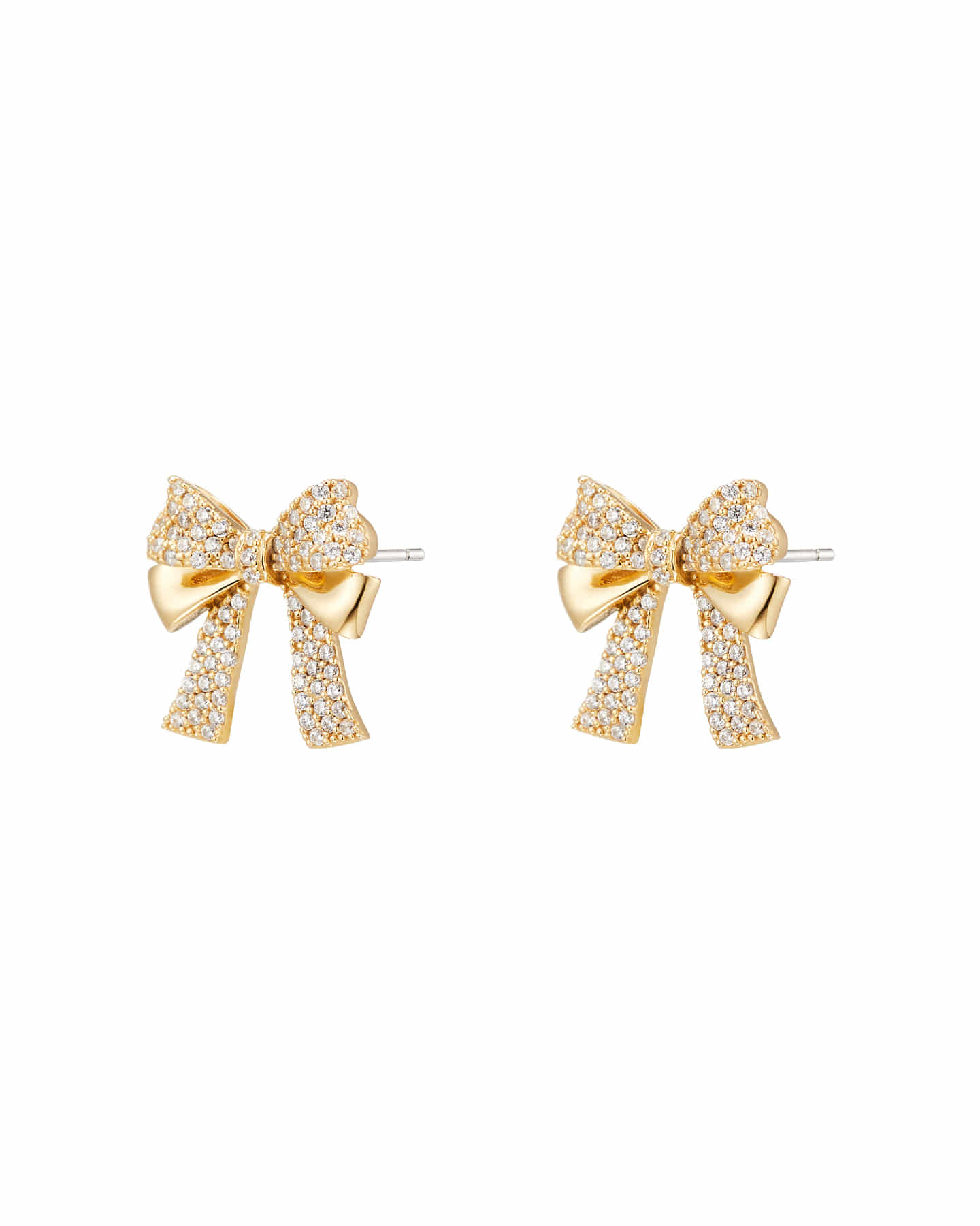 Numbering - Pave Double Ribbon Earrings #3206 product image 4 | TRAB K-Fashion Australia
