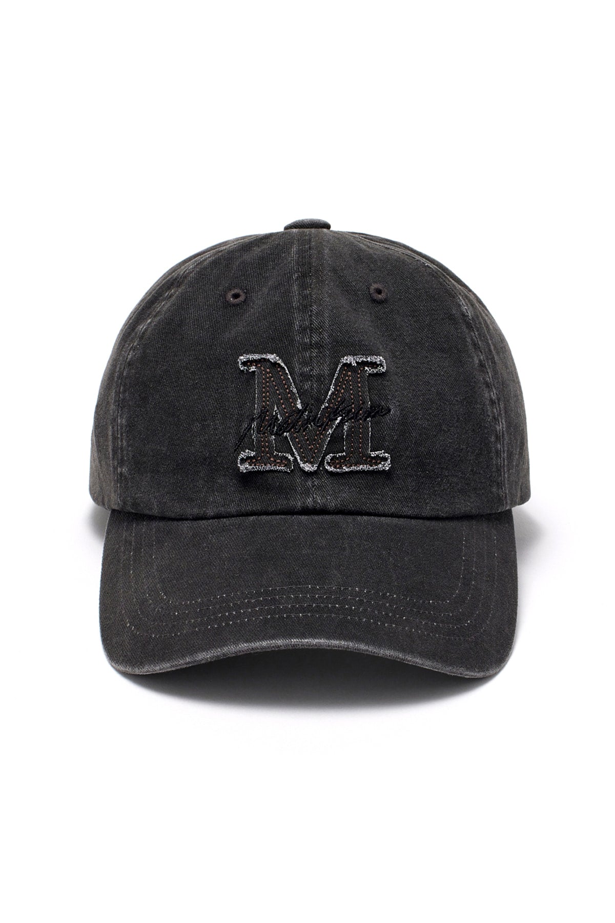 Matin Kim - Matin Cursive Ball Cap (Mustard) product image 9 | TRAB K-Fashion Australia
