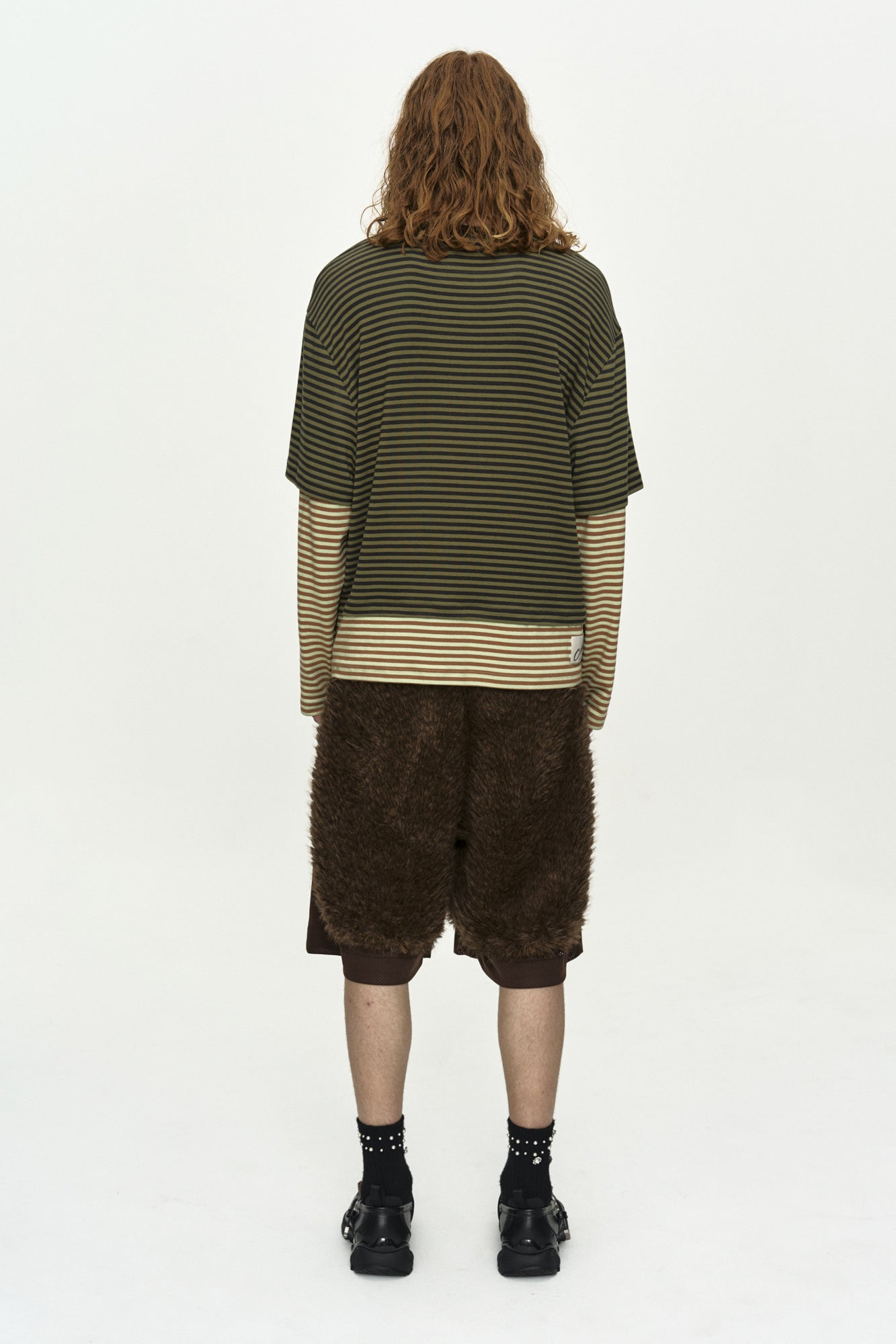 Andersson Bell - (essential) Heart Message Stripe Layered L/s T-Shirt (Essential) product image 4 | TRAB K-Fashion Australia