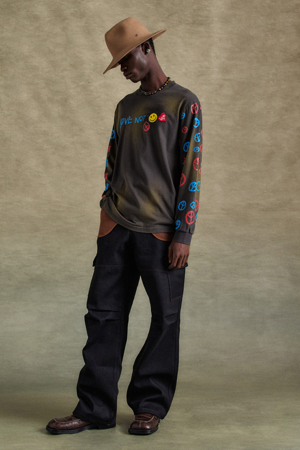 Andersson Bell - Unisex Love L/s T-Shirts (Characoal) product image 6 | TRAB K-Fashion Australia