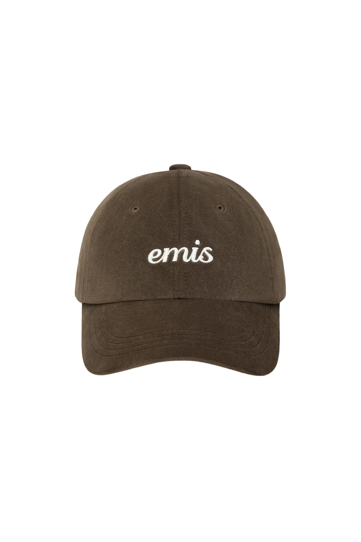Emis - Small Logo Velvet Ball Cap (Brown) product image 1 | TRAB K-Fashion Australia