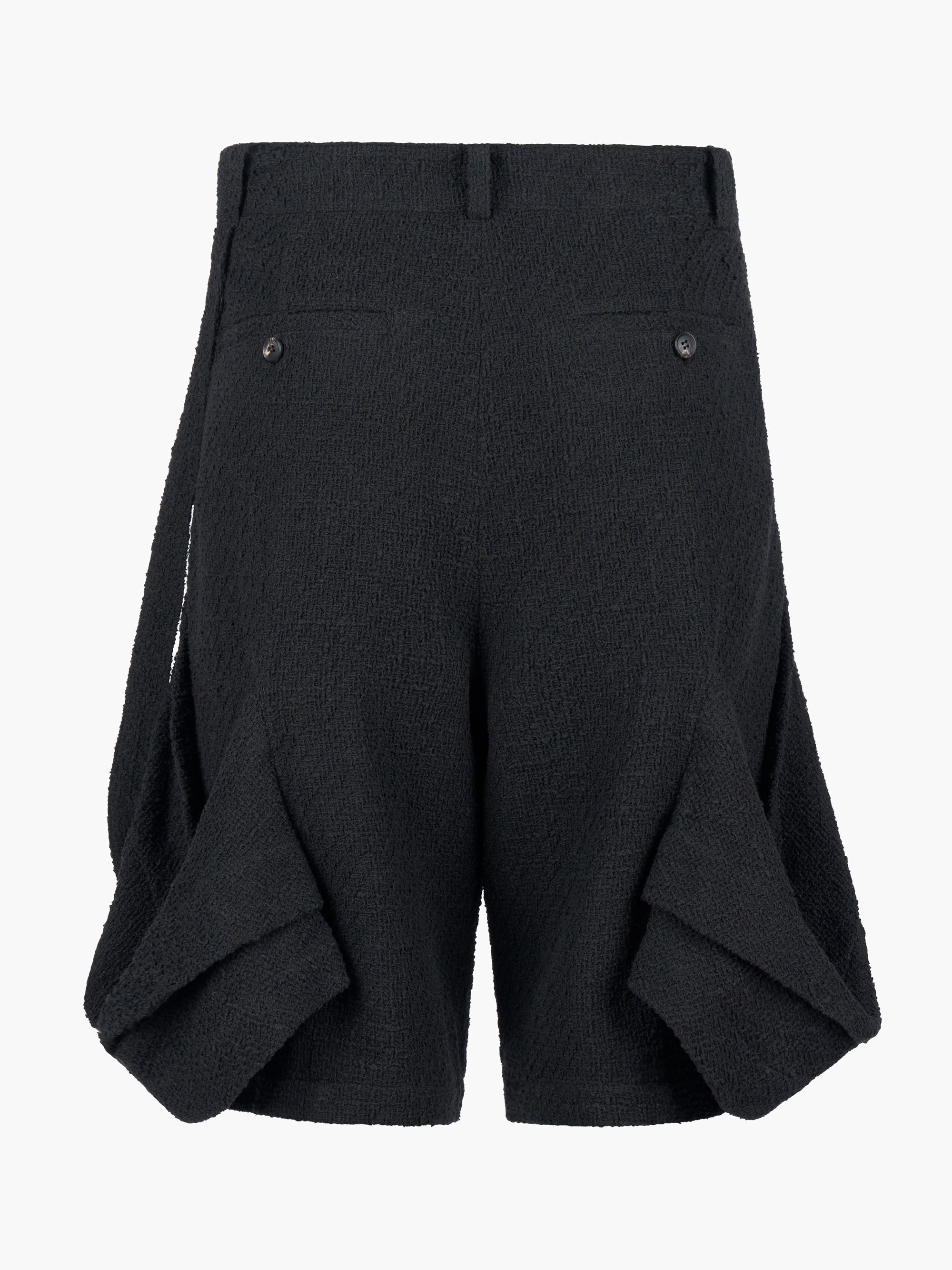 Jiyong Kim - Layered Panel Strap Shorts (Black) product image 4 | TRAB K-Fashion Australia