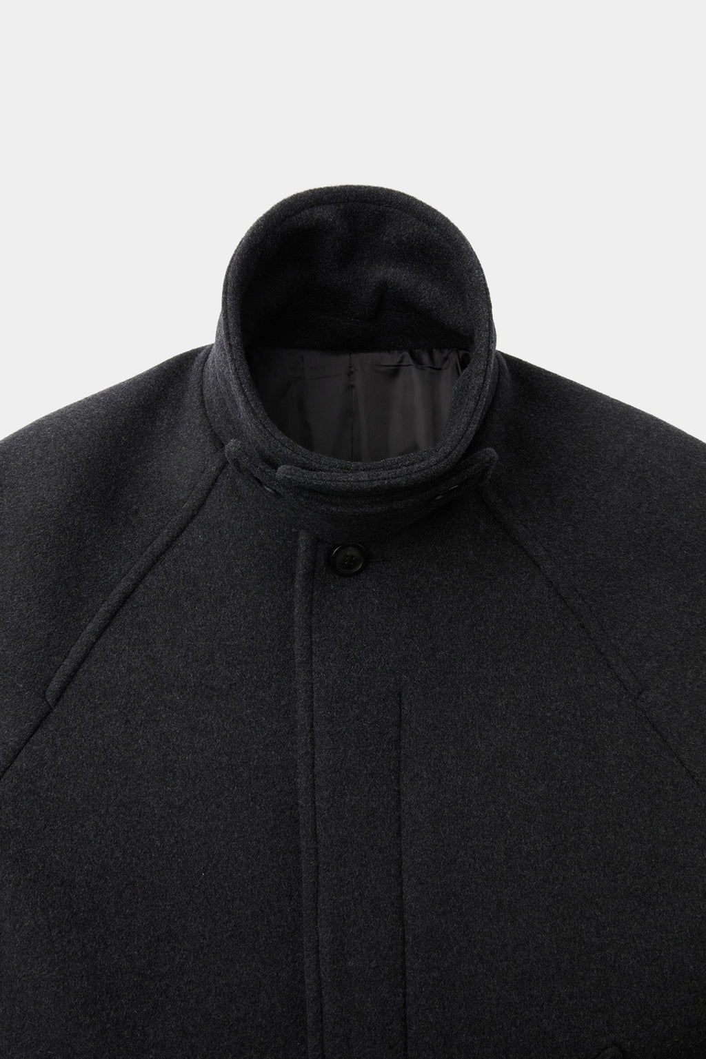 Coor - Belandi Cashmere Blend Balmacaan Coat (Melange Charcoal) product image 7 | TRAB K-Fashion Australia
