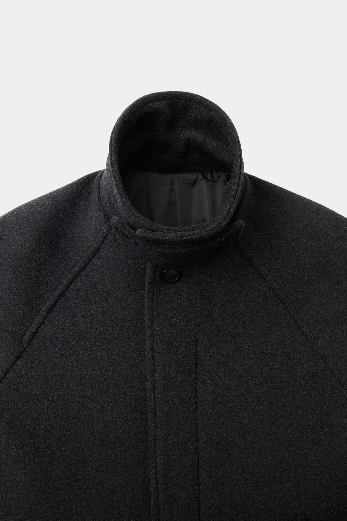 Coor - Belandi Cashmere Blend Balmacaan Coat (Melange Charcoal) product image 7 | TRAB K-Fashion Australia