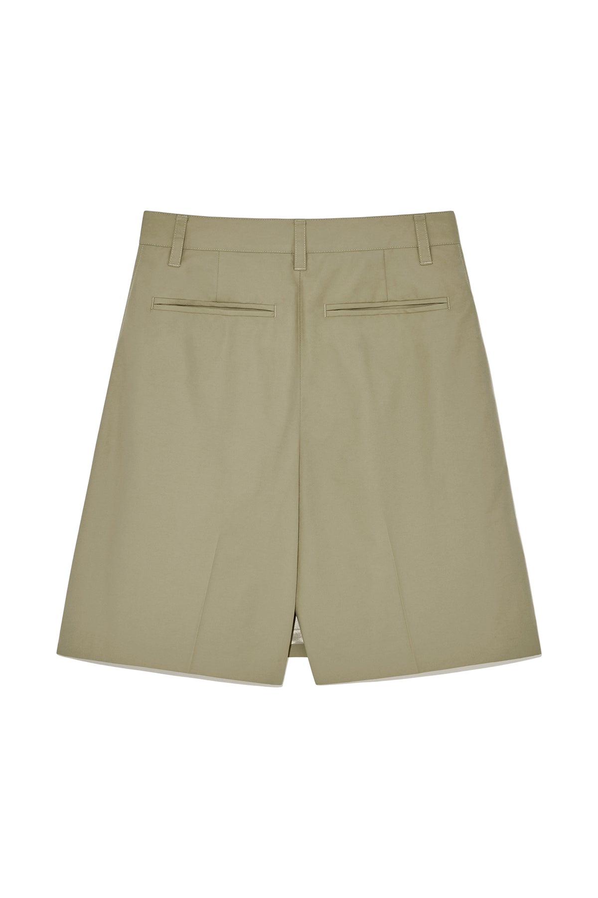 Matin Kim - Bermuda Wrap Skirt Pants (Beige) product image 2 | TRAB K-Fashion Australia