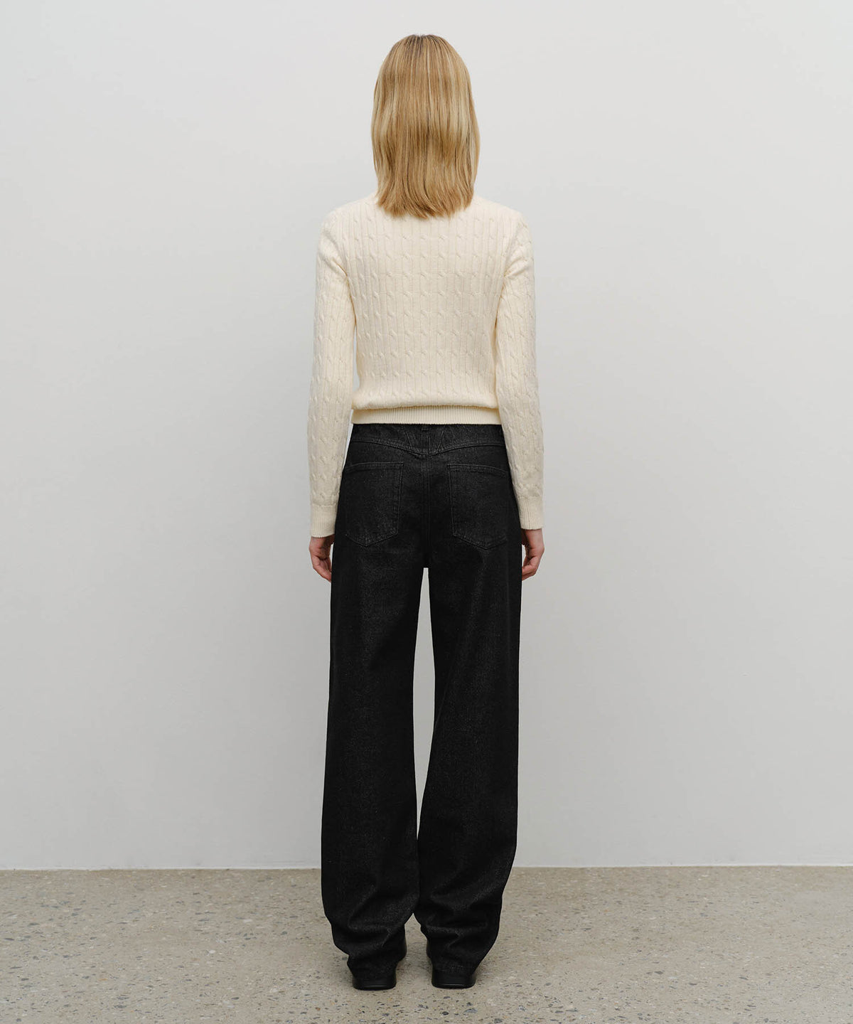 Marithe & Francois Girbaud - Straight Fit Raw Denim Pants (Black) product image 5 | TRAB K-Fashion Australia