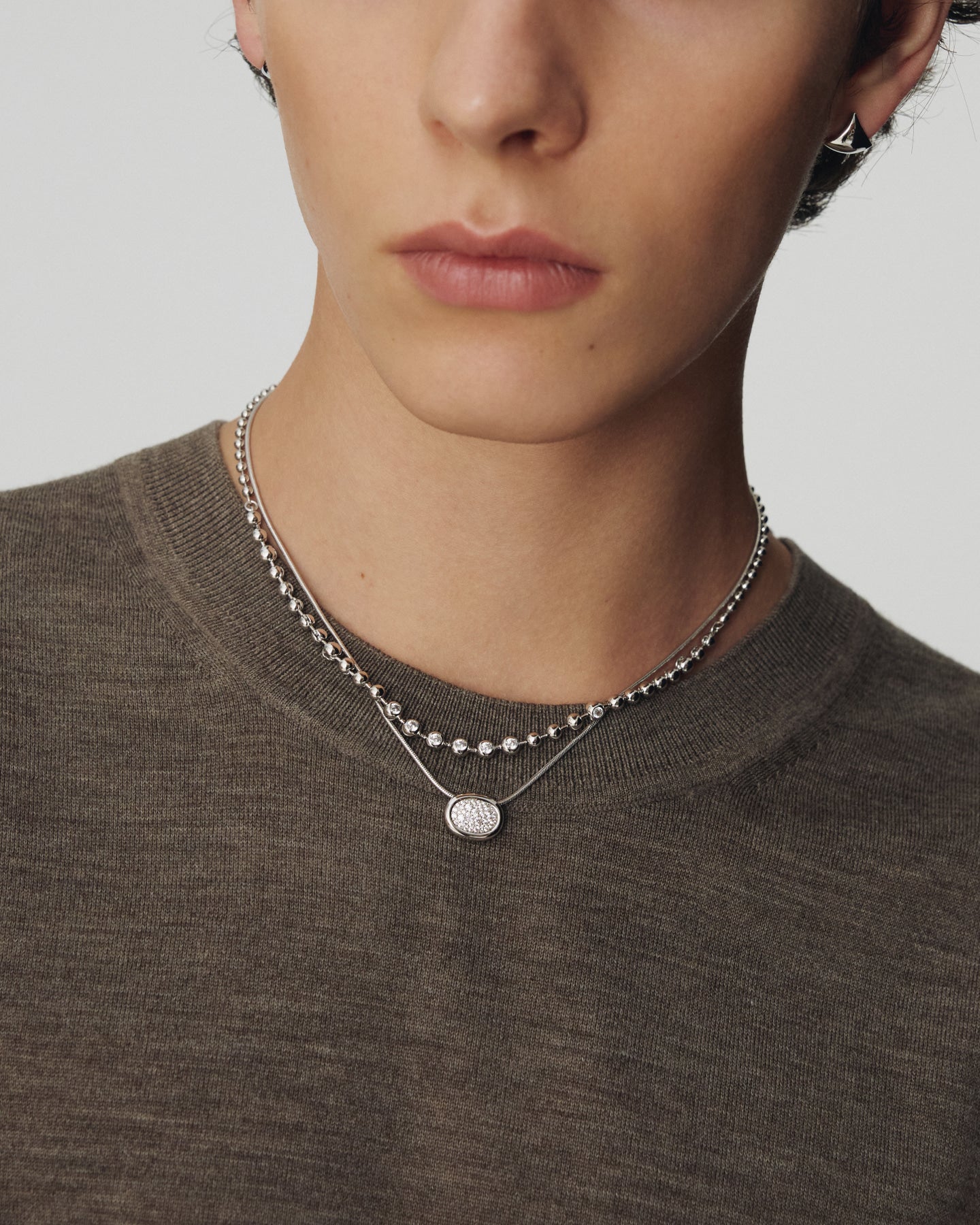 Numbering - Stone Ball Chain Necklace #3703 product image 5 | TRAB K-Fashion Australia