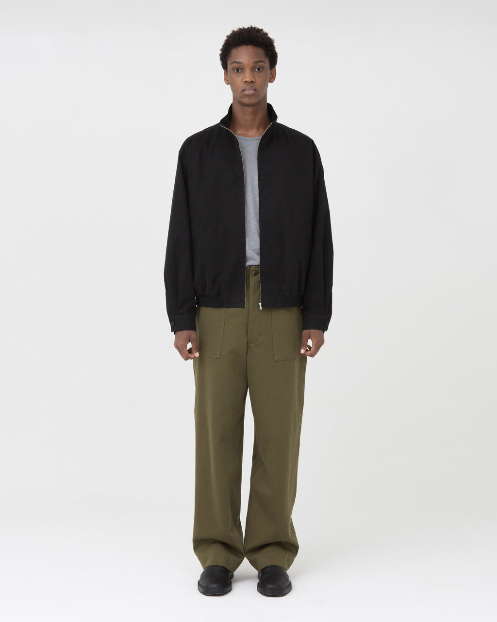 Brownyard - Stand Collar Blouson (Black) product image 4 | TRAB K-Fashion Australia