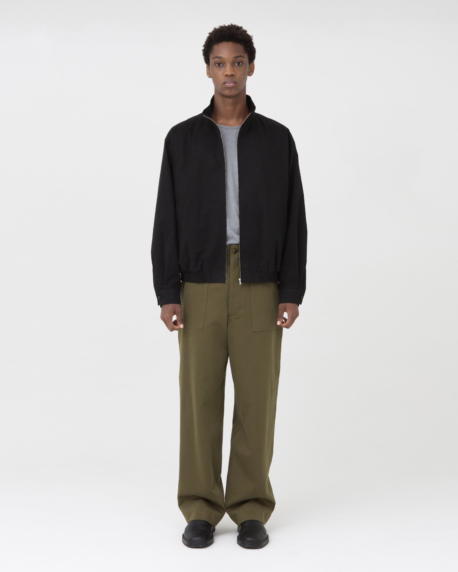 Brownyard - Stand Collar Blouson (Black) product image 4 | TRAB K-Fashion Australia