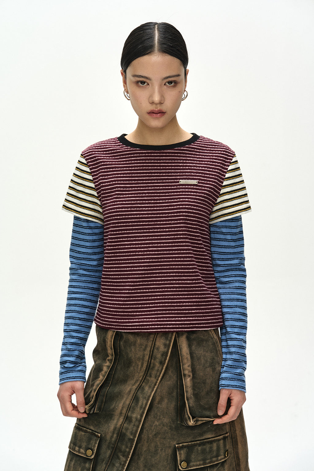 Andersson Bell - Terry Multi Stripe Ls T-Shirt (multi) (Multi) product image 5 | TRAB K-Fashion Australia