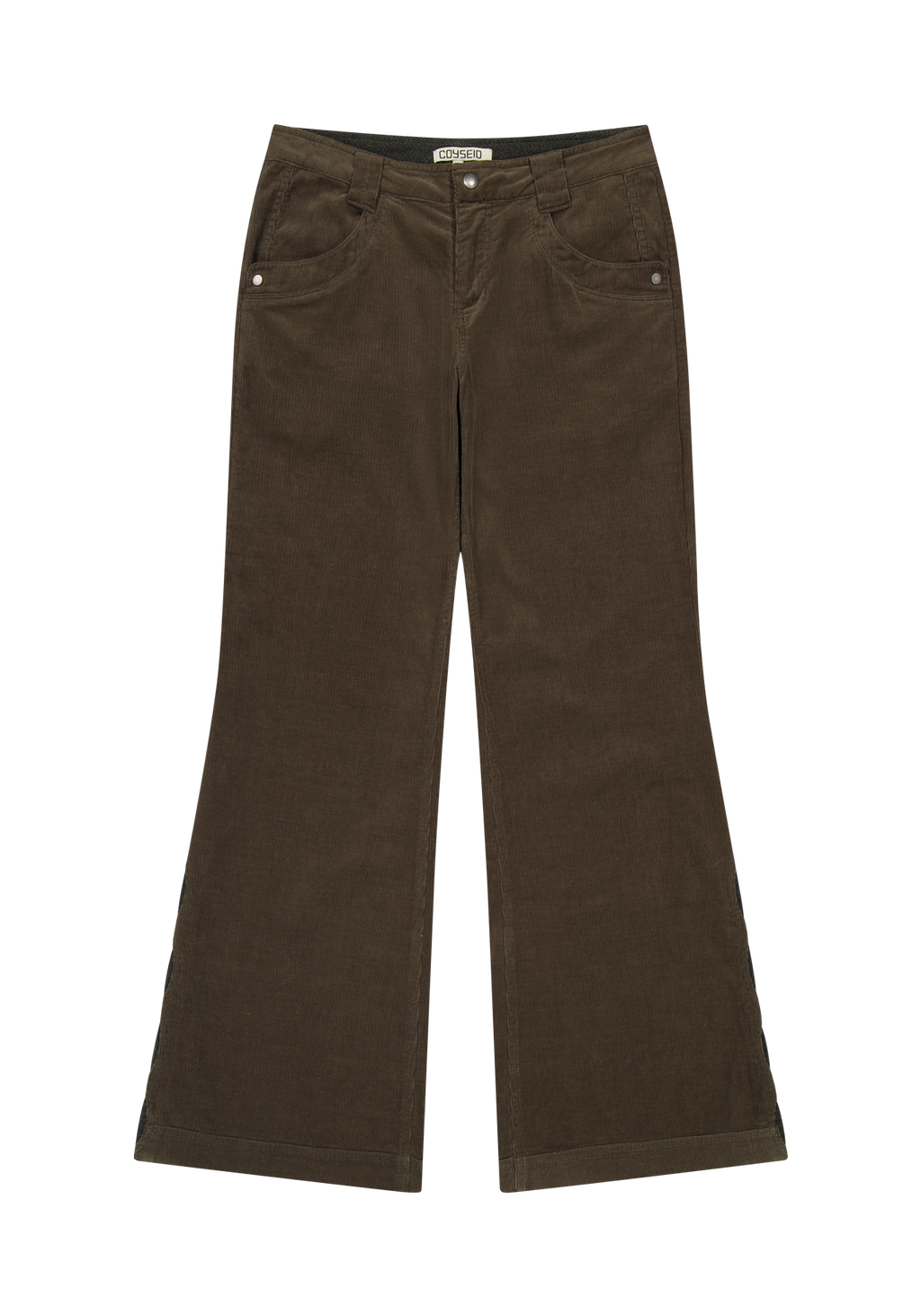 Coyseio - Leaf Cut Corduroy Pants (Brown) product image 2 | TRAB K-Fashion Australia