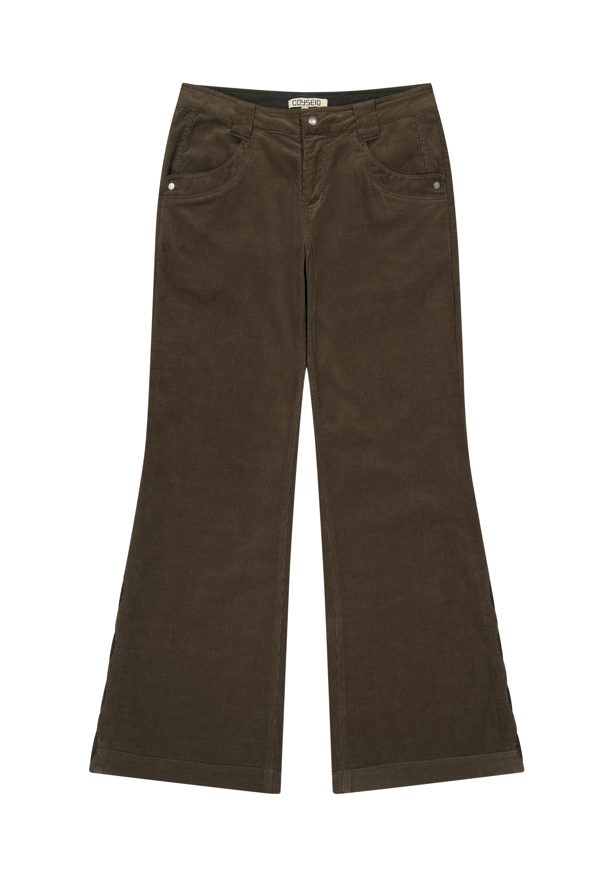 Coyseio - Leaf Cut Corduroy Pants (Brown) product image 2 | TRAB K-Fashion Australia