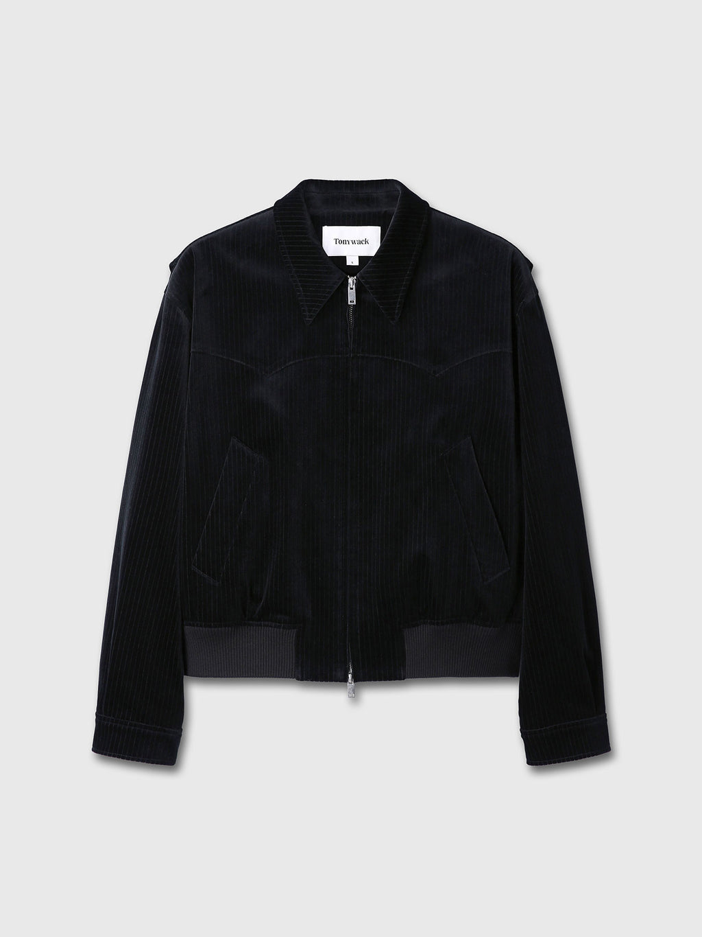 Tonywack - Ribbed Velvet Western Blouson (Black) product image 11 | TRAB K-Fashion Australia