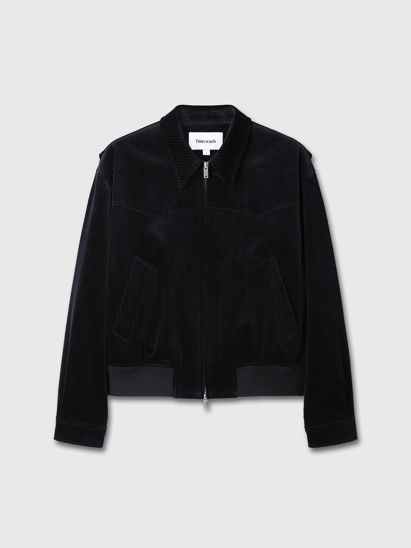 Tonywack - Ribbed Velvet Western Blouson (Black) product image 11 | TRAB K-Fashion Australia