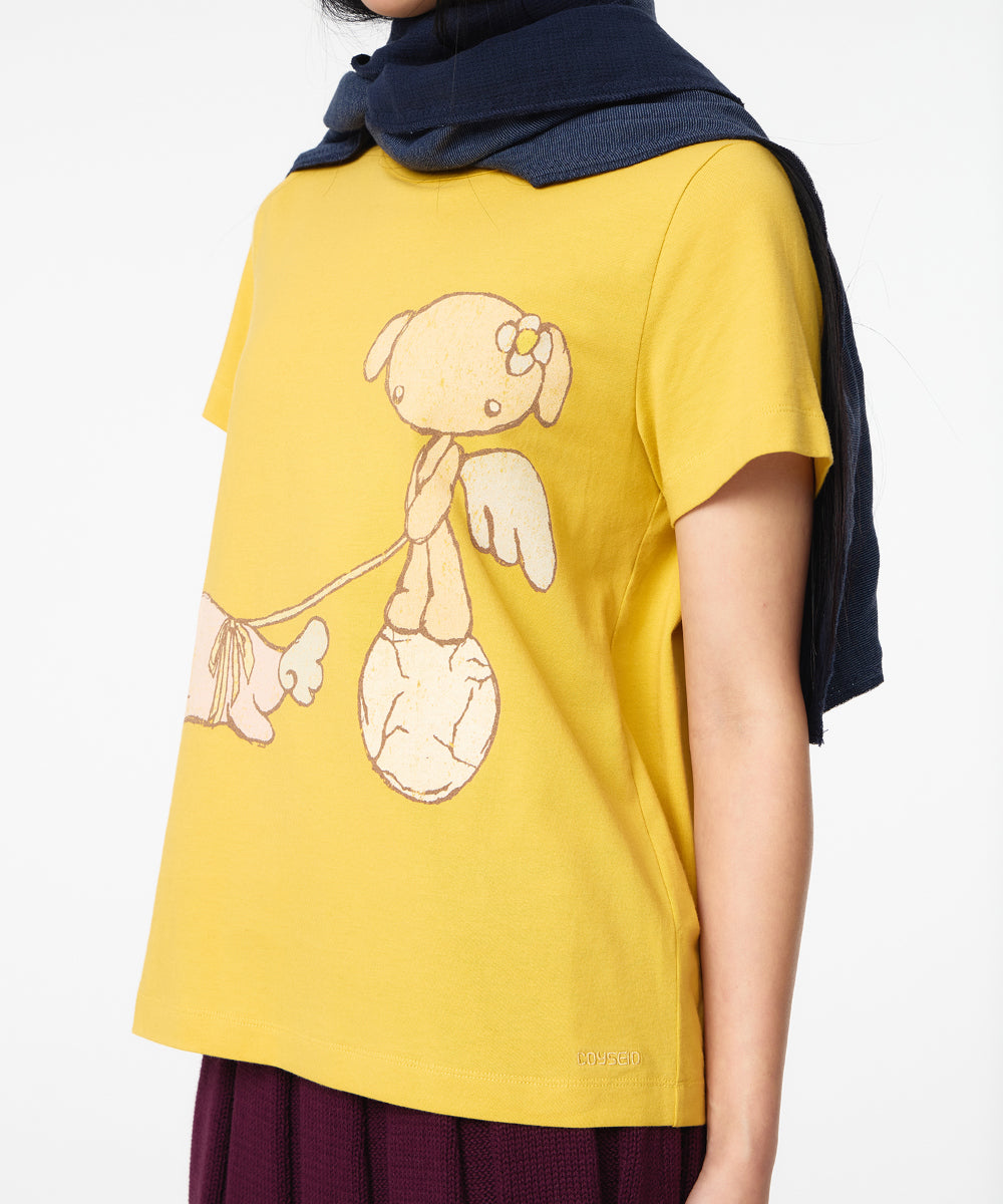 Coyseio - Teji Vintage Graphic T-Shirt (Yellow) product image 6 | TRAB K-Fashion Australia