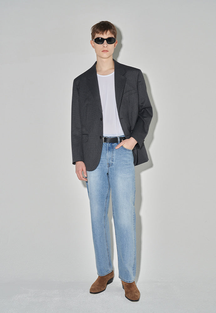 Tonywack - Signature 2-Button Blazer (Black/Grey Check) product image 1 | TRAB K-Fashion Australia