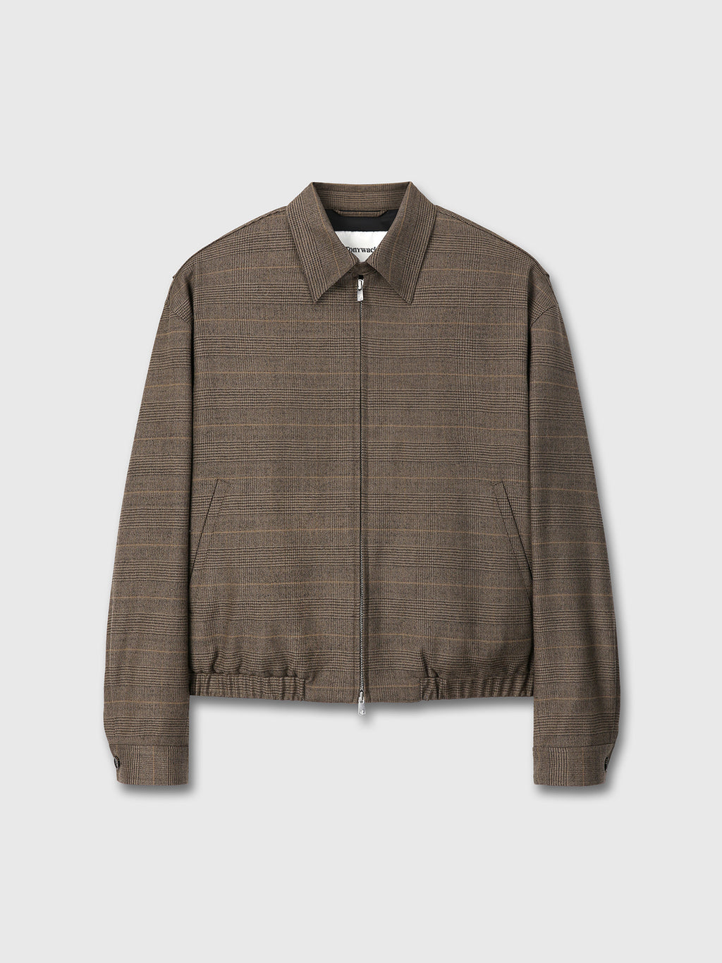 Tonywack - Checked Wool French Blouson (Pale Brown) product image 8 | TRAB K-Fashion Australia