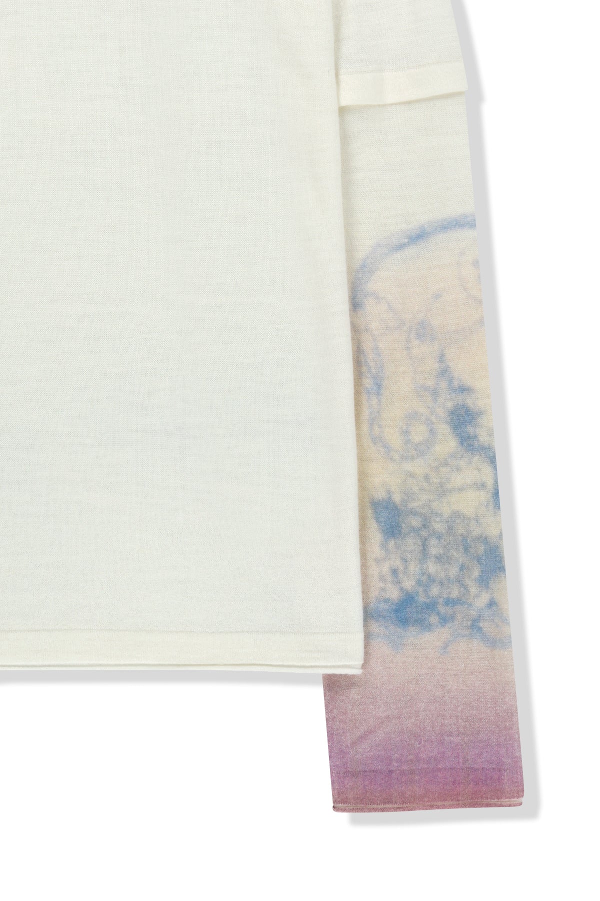 Matin Kim - Sleeve Print Knit Pullover (Ivory) product image 4 | TRAB K-Fashion Australia