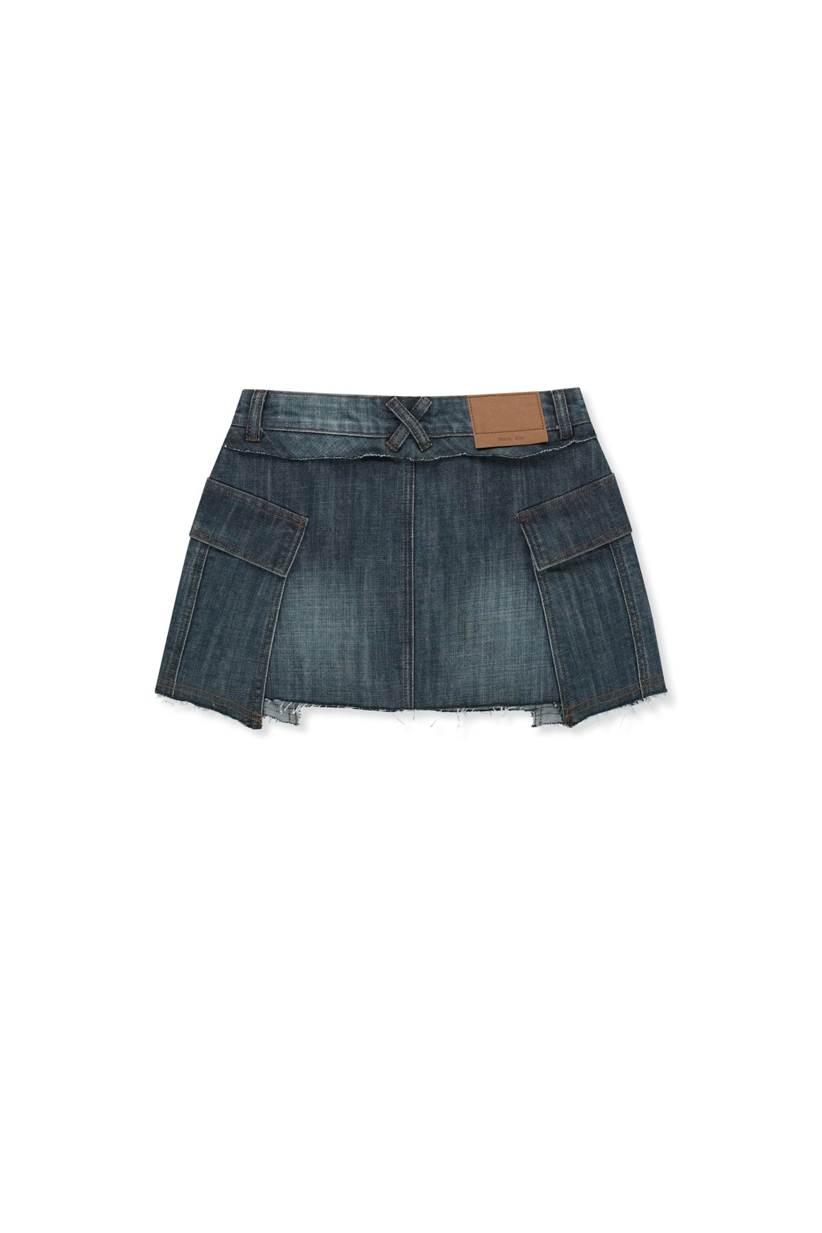 Matin Kim - Cargo Mini Denim Skort (Blue) product image 2 | TRAB K-Fashion Australia