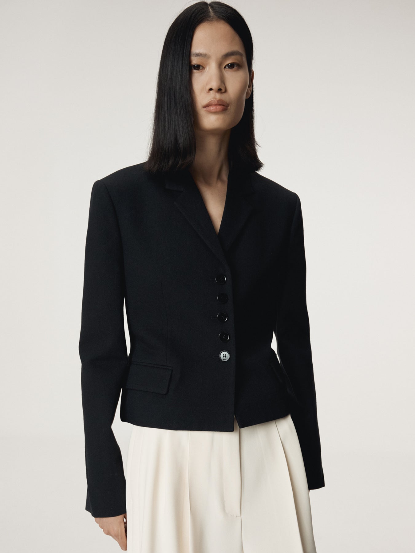 Recto - Button Detail Short Jacket (Black) product image 5 | TRAB K-Fashion Australia