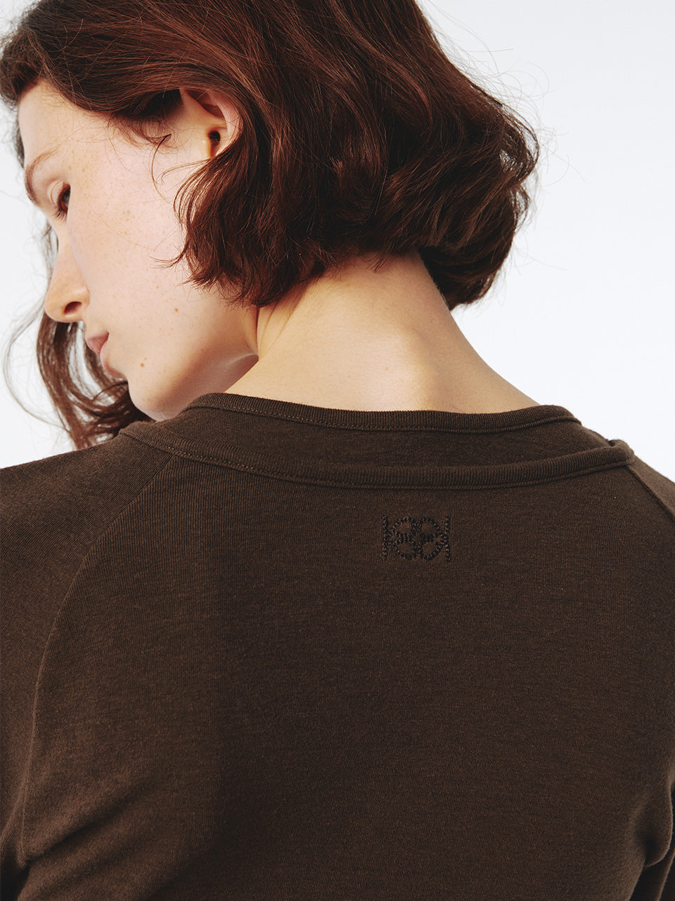 Kijun - Raglan Cut Jersey Dress (Brown) product image 7 | TRAB K-Fashion Australia