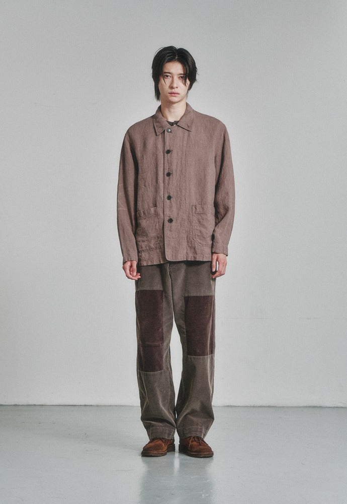 Art if acts - Linen French Work Jacket (Wood) product image 1 | TRAB K-Fashion Australia