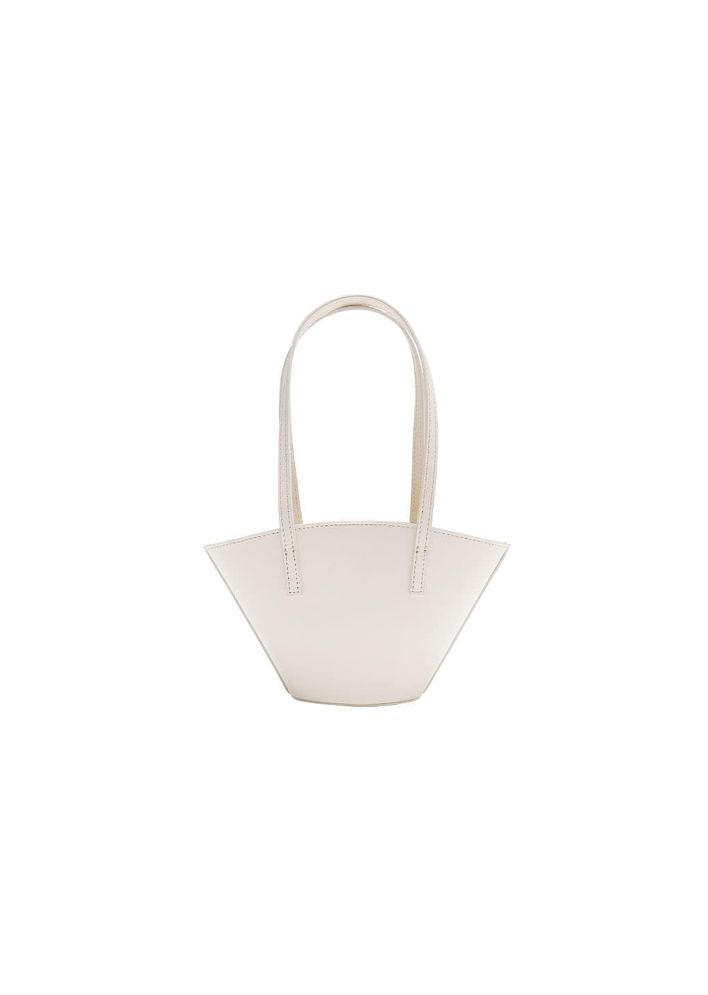 Amomento - Mini Leather Bucket Bag (White) product image 4 | TRAB K-Fashion Australia