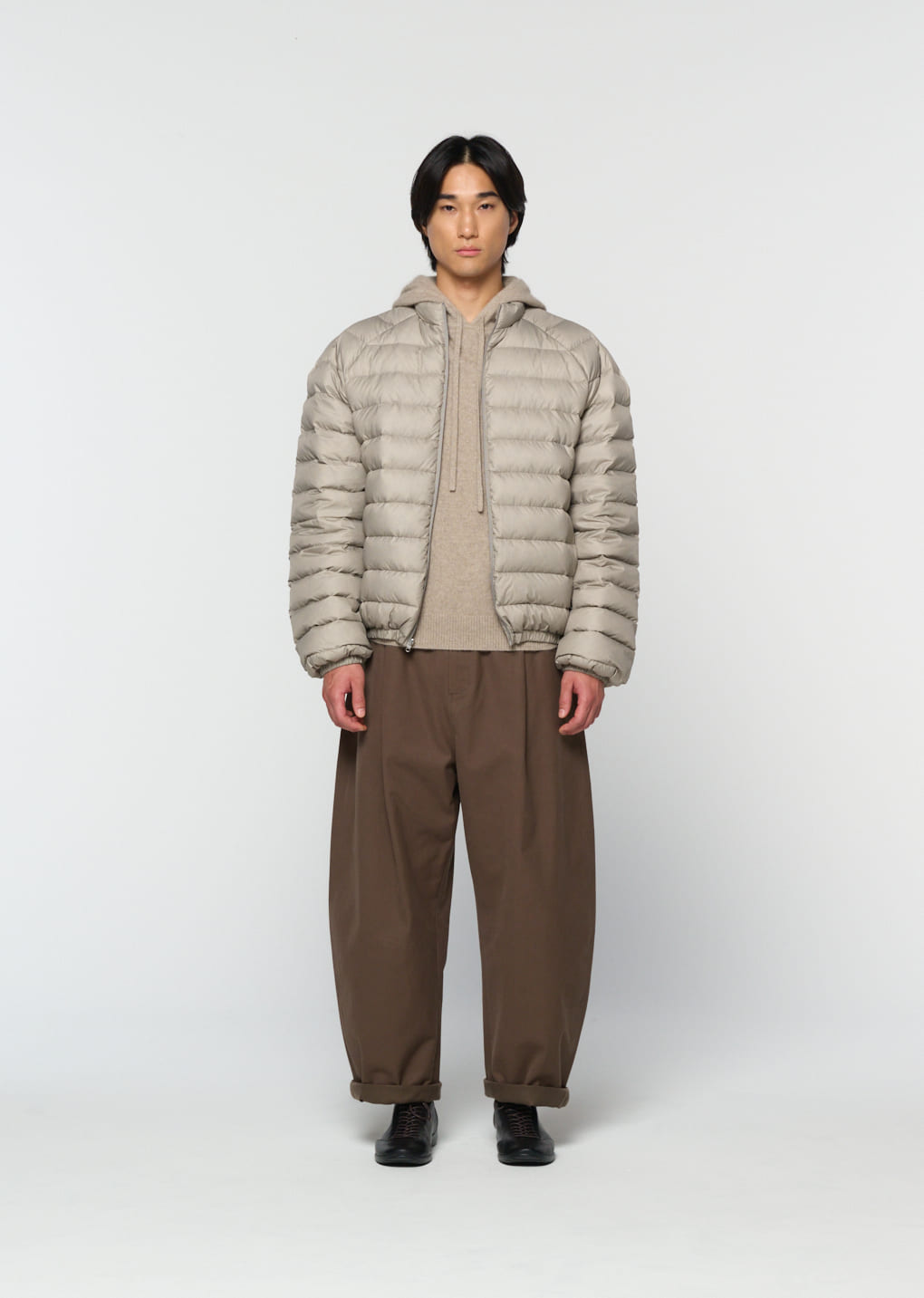 Amomento - [Pre-Order] goose down reversible jumper (Grey) product image 6 | TRAB K-Fashion Australia