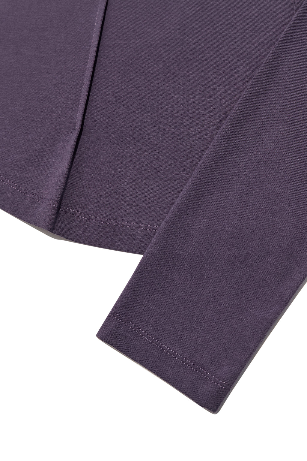 Matin Kim - Tuck Detail Small Logo Top (Purple) product image 5 | TRAB K-Fashion Australia