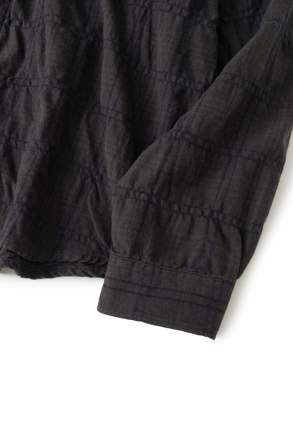 Hatchingroom - Museum Shirt Shirring Check Dark (Brown) product image 7 | TRAB K-Fashion Australia