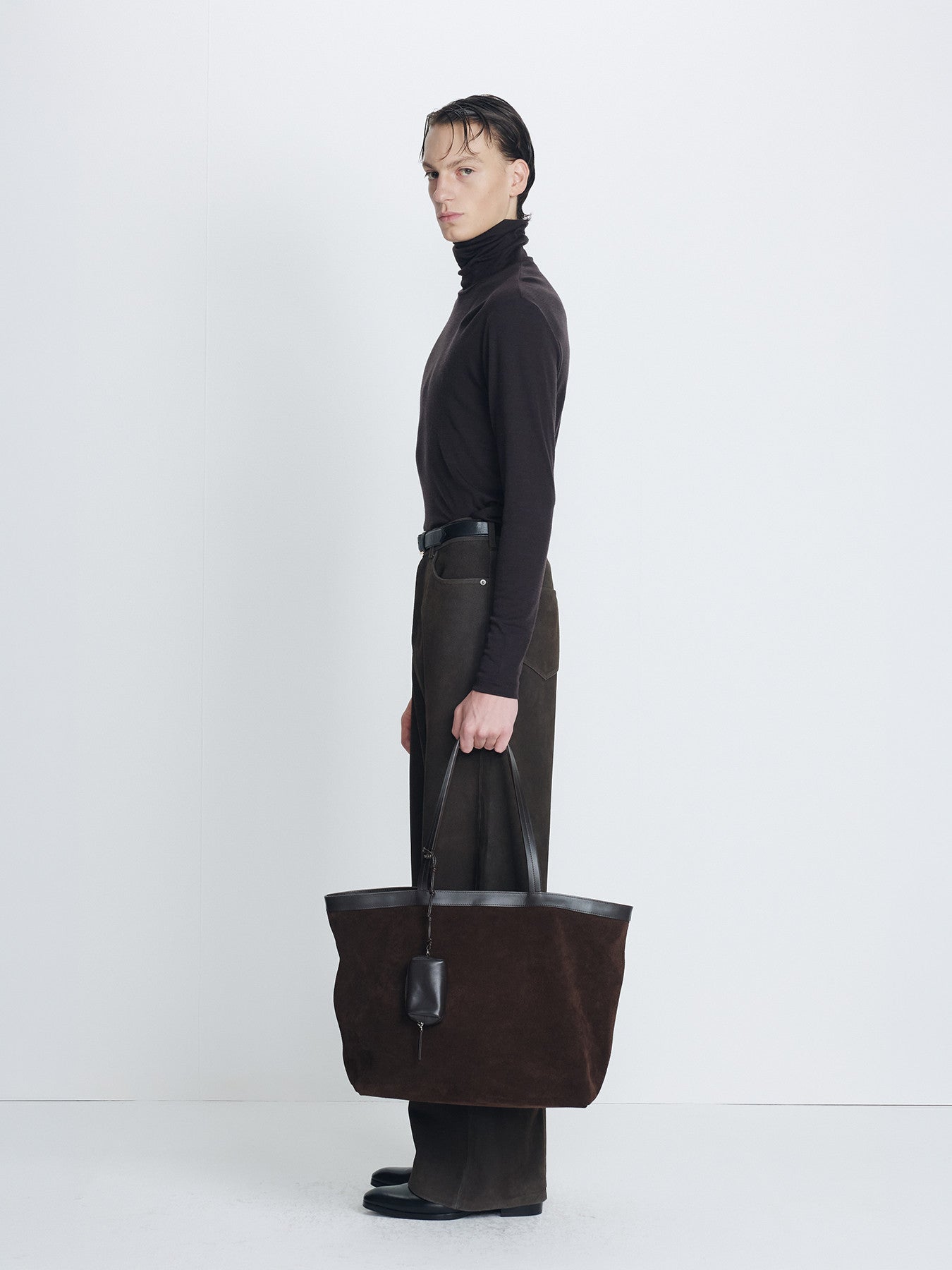 Tonywack - Wide-Leg Split Suede Pants (Mocha Brown) product image 3 | TRAB K-Fashion Australia