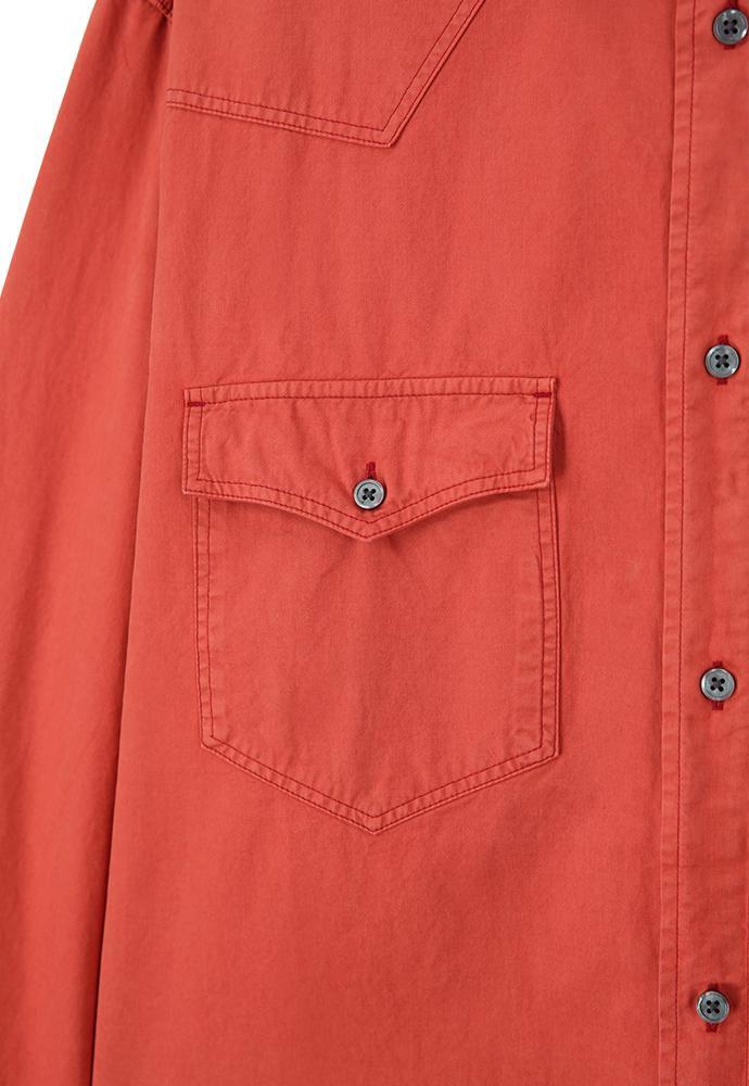 Art if acts - Garment Dyed Western Shirt (Vintage Red) product image 13 | TRAB K-Fashion Australia