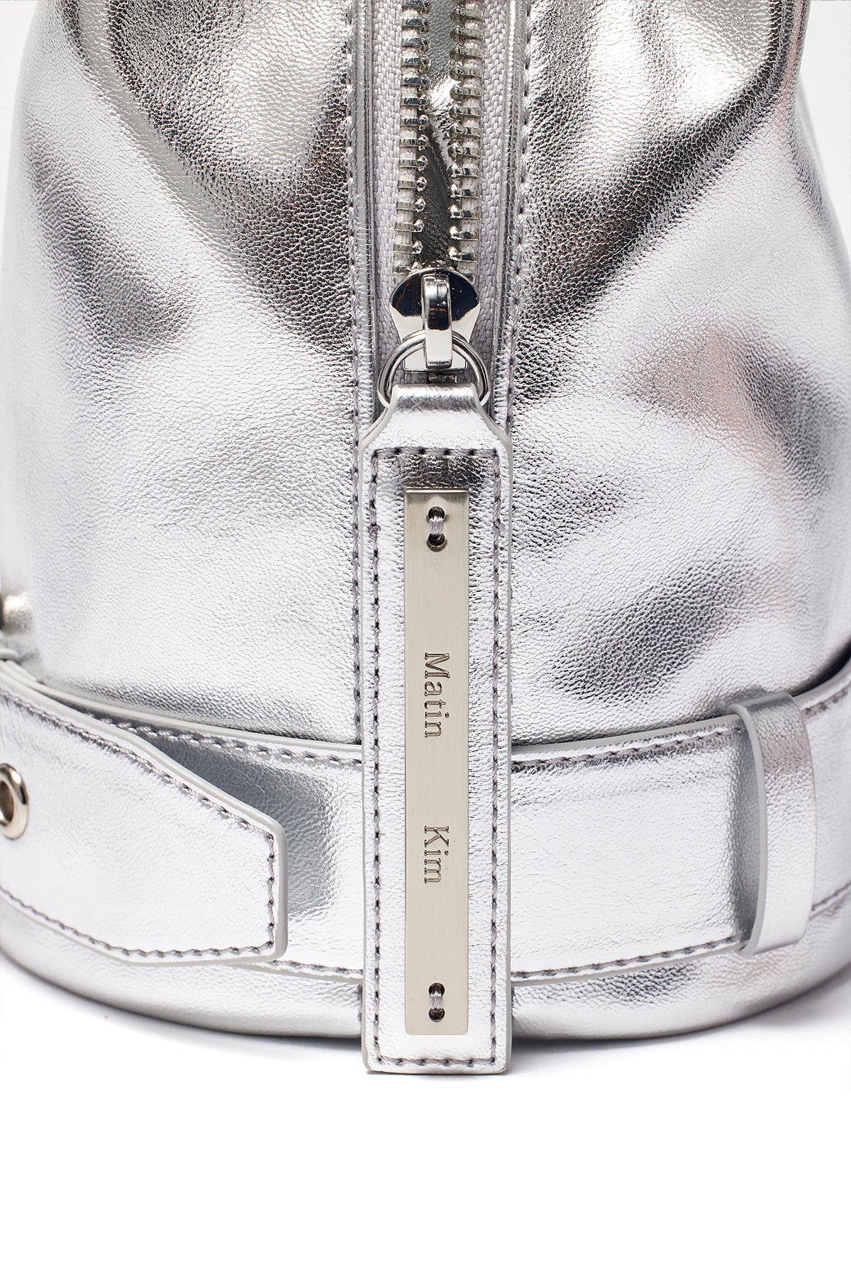 Matin Kim - Belted Mini Bucket Bag (Silver) product image 4 | TRAB K-Fashion Australia