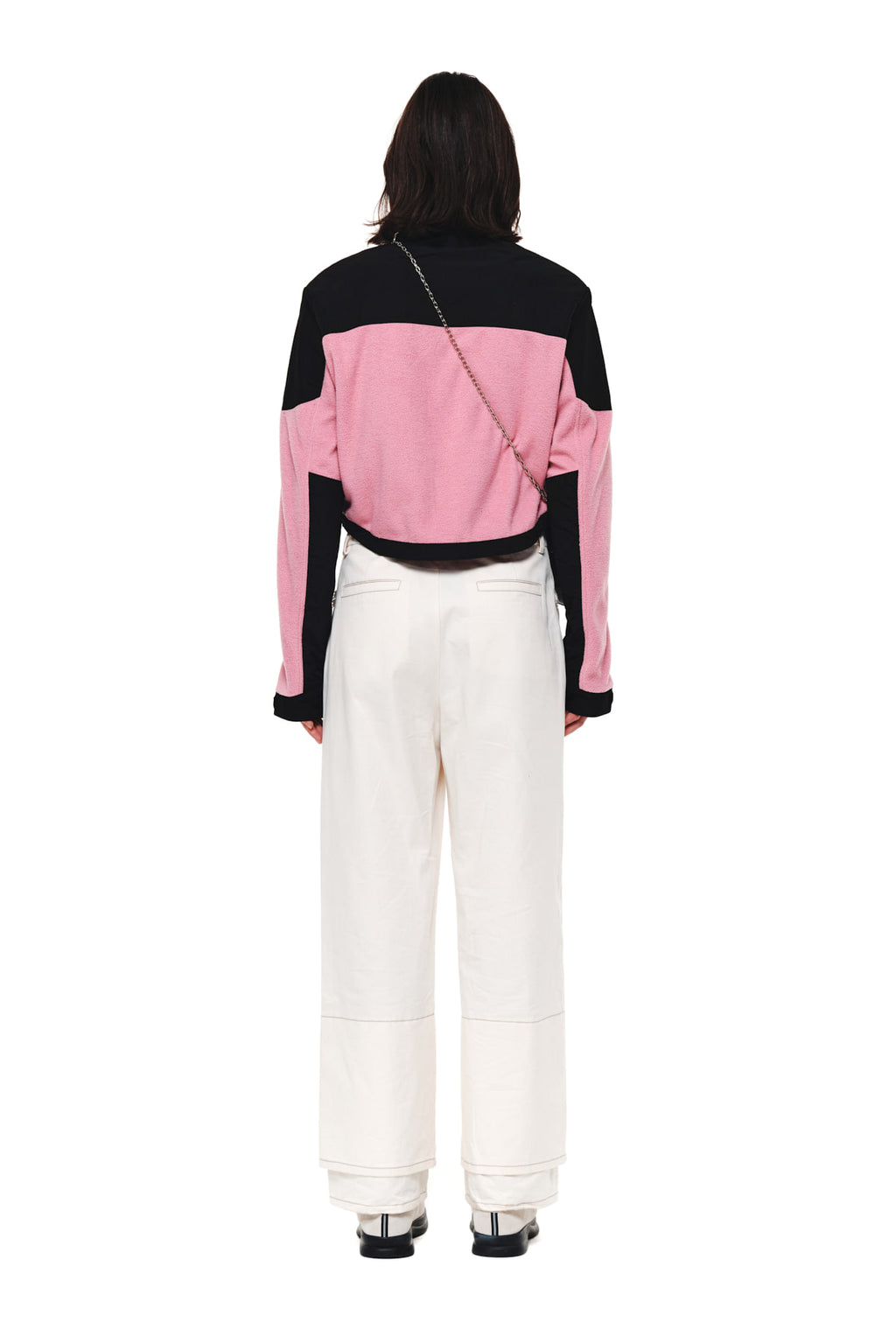 Matin Kim - Fleece Crop Track Jumper (Pink) product image 7 | TRAB K-Fashion Australia