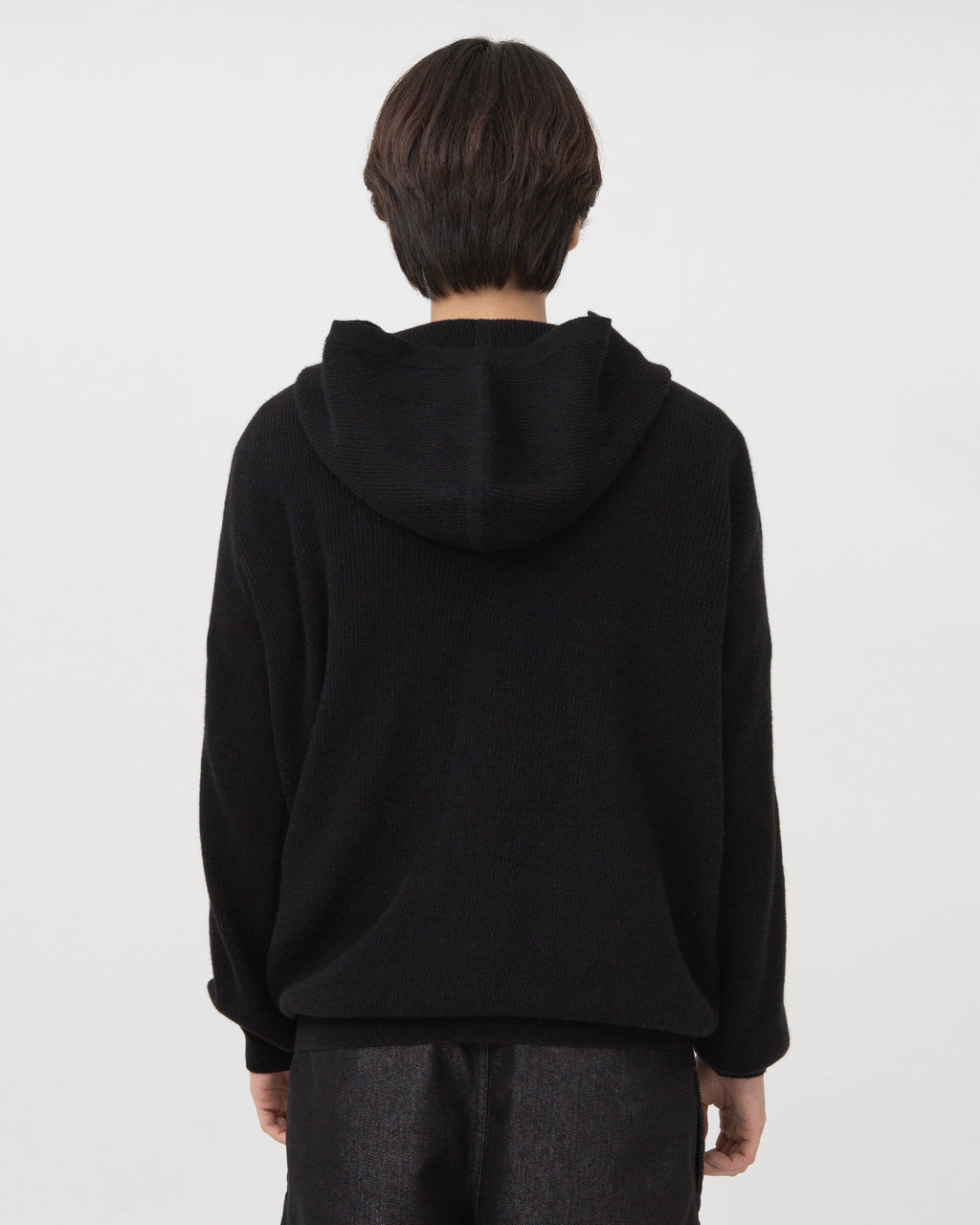 Brownyard - Cashmere Hood Half Zip Up (Black) product image 2 | TRAB K-Fashion Australia