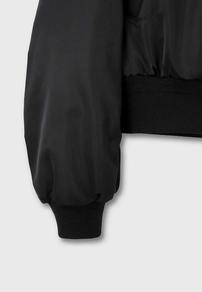 Tonywack - Recycled-Polyester Cropped Padded Bomber (Black) product image 16 | TRAB K-Fashion Australia