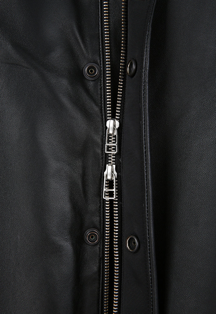 Tonywack - Leather Down Puffer Jacket (Black) product image 16 | TRAB K-Fashion Australia