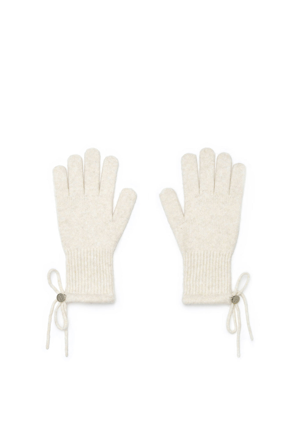 Matin Kim - Ribbon Finger Hole Gloves (Ivory) product image 1 | TRAB K-Fashion Australia