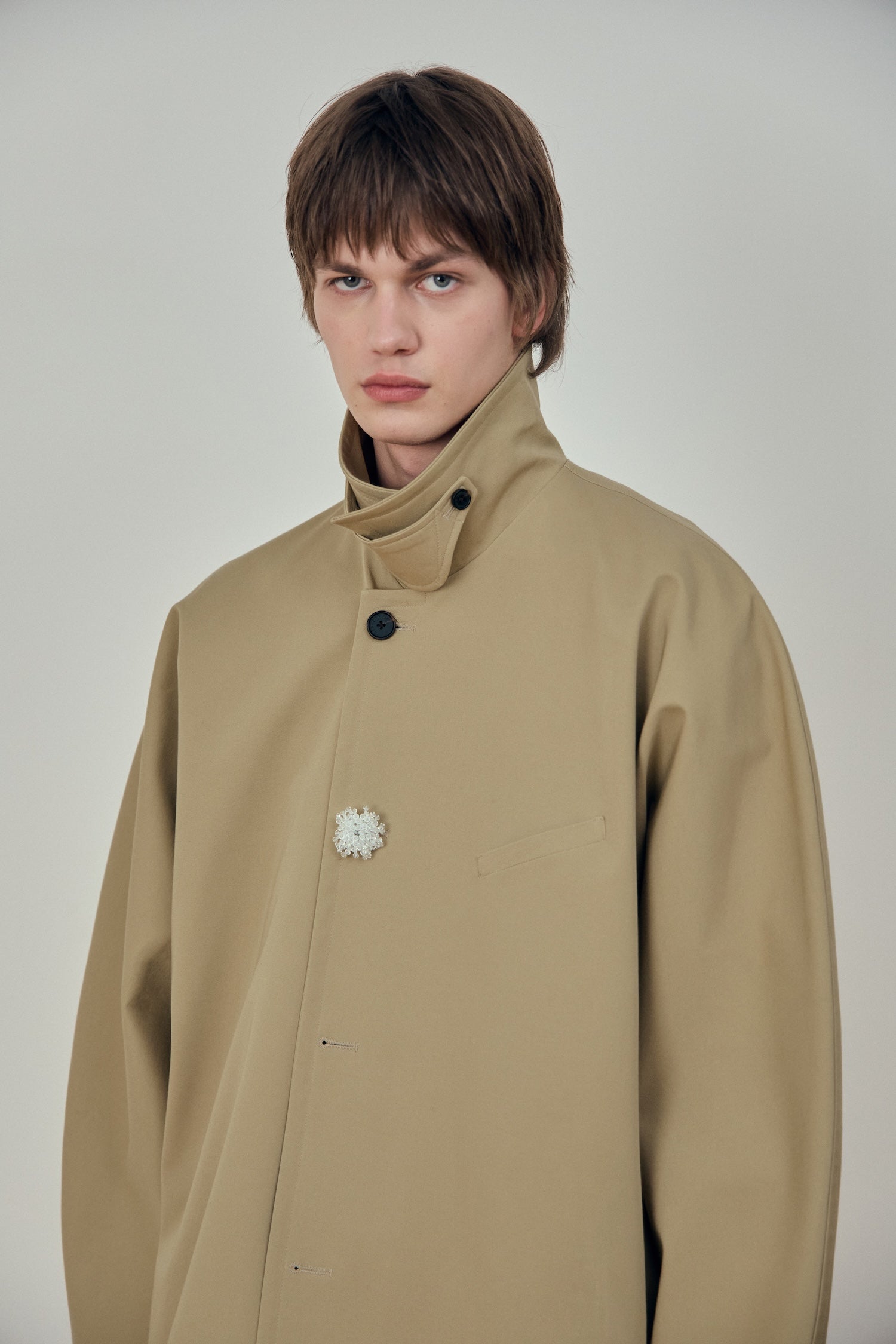 Stu - Dolman Half Coat (Beige) product image 11 | TRAB K-Fashion Australia