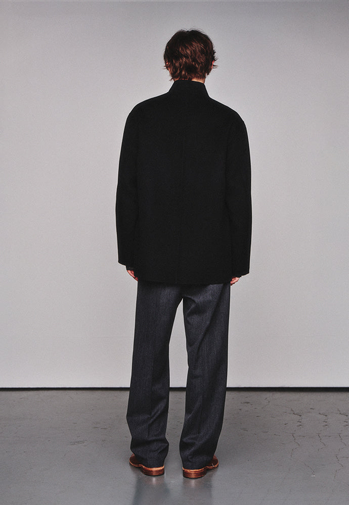 Art if acts - Handmade High Collar Coat (Black) product image 3 | TRAB K-Fashion Australia