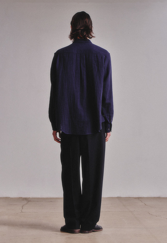 Art if acts - Washed Gauze Shirt (Navy) product image 5 | TRAB K-Fashion Australia