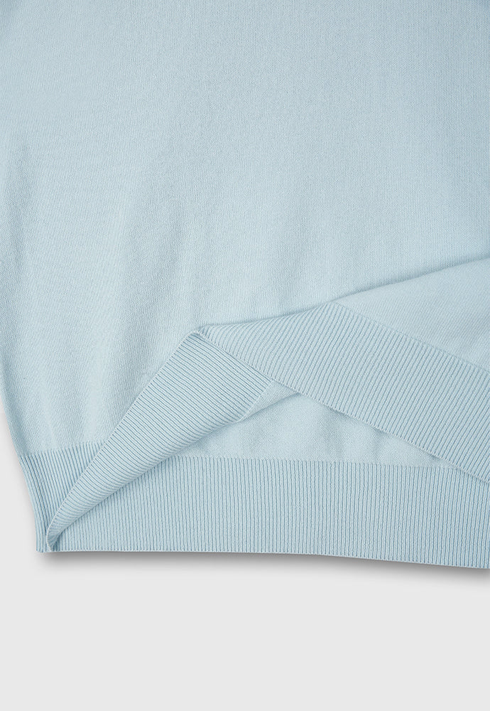 Tonywack - High Count Whole Garment Saddle Neck Knit (Baby Blue) product image 12 | TRAB K-Fashion Australia