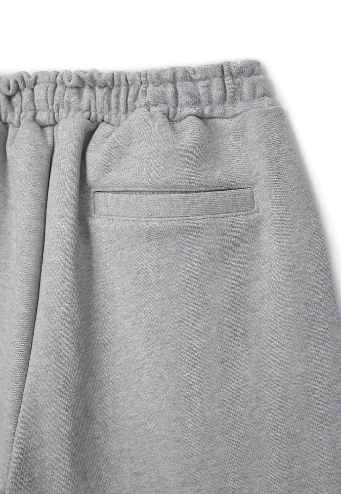 Tonywack - Heavyweight Brushed-Jersey Logo Embroidered Shorts (Melange Grey) product image 10 | TRAB K-Fashion Australia