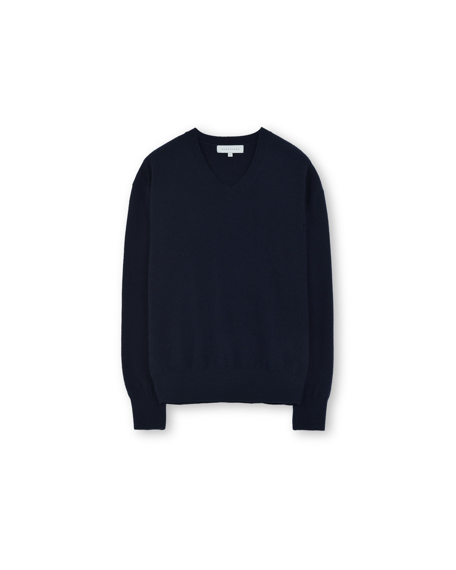 Brownyard - Extra Super Fine V Neck Knit (Dark Navy) product image 5 | TRAB K-Fashion Australia